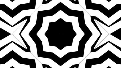 Kaleidoscope Collection: Luma matte transition of a concentric diminishing hexadecagon