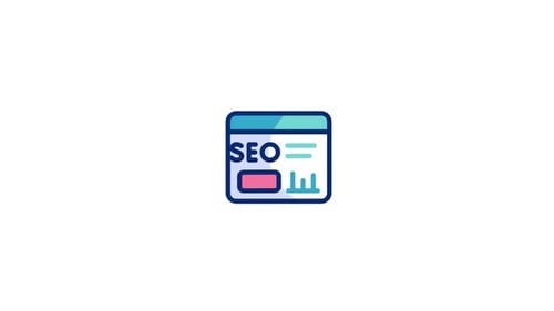SEO Marketing Icon Animation in Flat Design