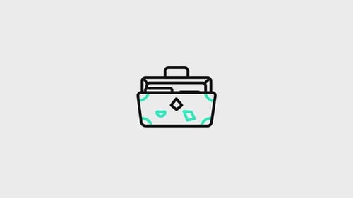 Suitcase Lineal Animated Icon