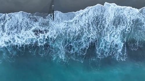 Texture of the Sea and a Beautiful Sunset