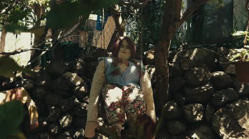 Rustic Handmade Puppet With Scarf In Barbaros Village Cesme 3