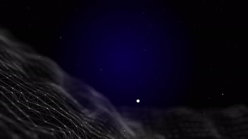 Abstract Digital Network Plexus Data Visualization Loop Background