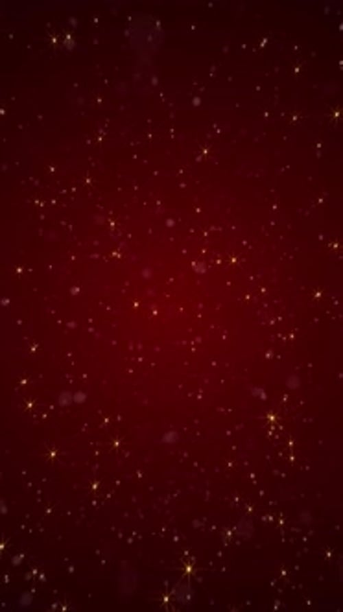 Vertikales Video - Glänzende, funkelnde goldene Sterne, luxuriöser Hintergrund