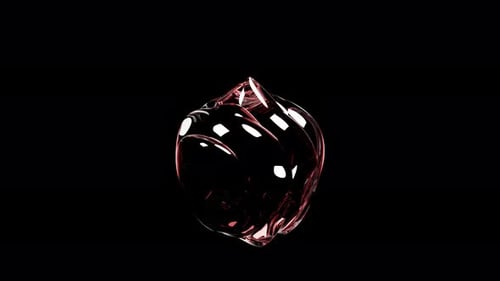 Abstract Fluid Glass Swirling Loop Animation