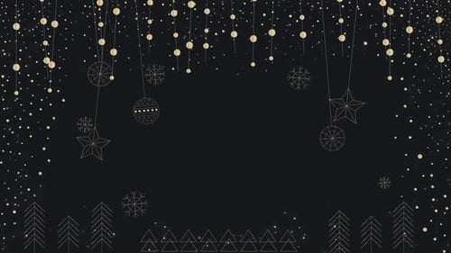 Christmas and New Year's Eve Festive Decorations Background
