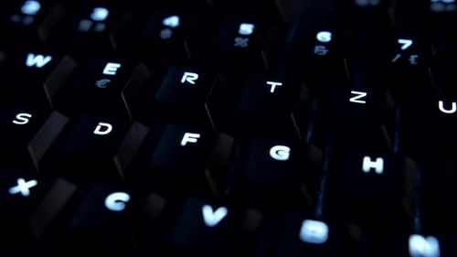 2. Keyboard closeup Dolly 4k ProRes422