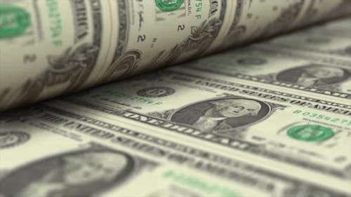 USD Money Banknotes Printing 4K