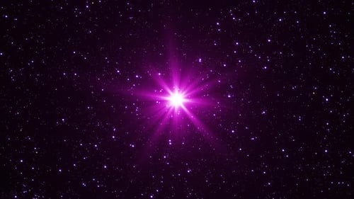Filmmusik kosmischer Hintergrund hell leuchtender Sterne im Weltraum. Kosmos, Universum, Raumfahrt