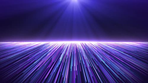 Futuristic Digital Light Lines Rays Abstract Background Loop