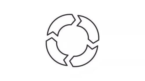 Flowchart line animation