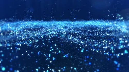 Underwater Particle Lights Background