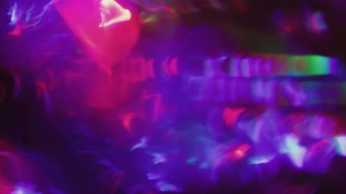 Defocused Night Flare Holographic Glow Leak Neon