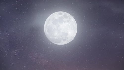 Glowing Moon Seamless Loop