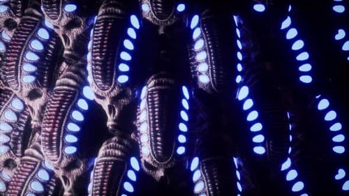 Biomechanical Skull VJ Loop