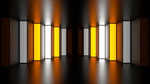 Orange And White Stair Strobe Background Vj Loop In 4K