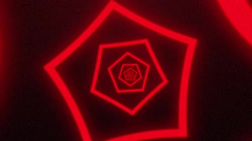 Looped Red Tunnel Background