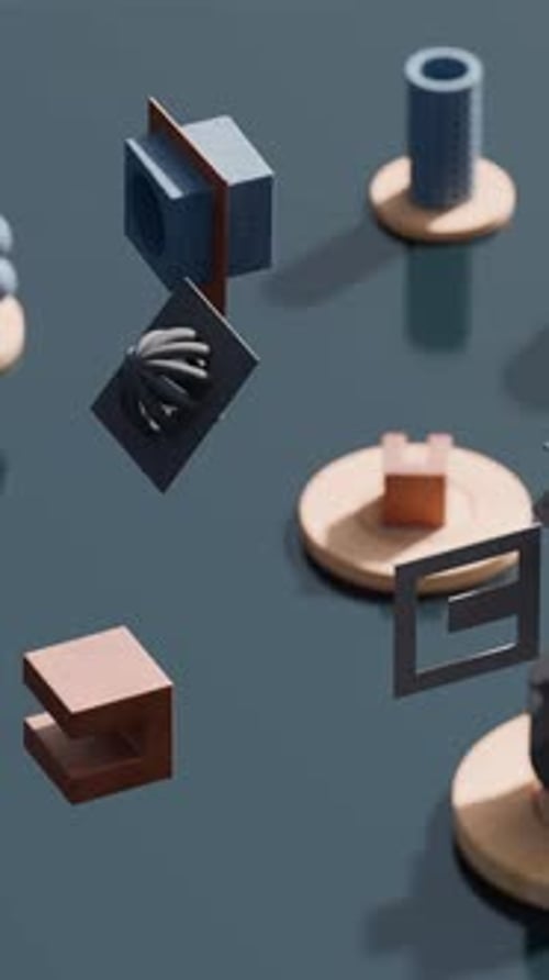 Animation of Geometric Shapes in Motion