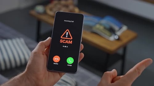Scam Alert on Mobile Phone