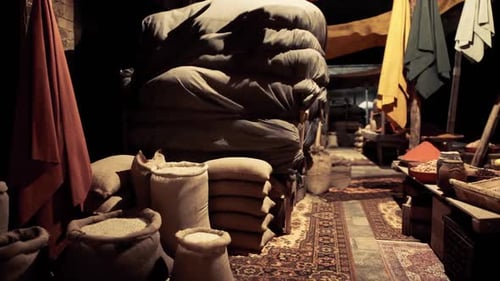 Moving Through a Traditional Spice Market
