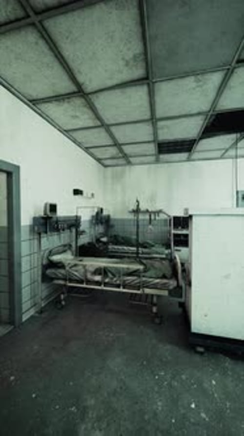 Silent Echoes of a Forgotten Ward in an Old Hospital