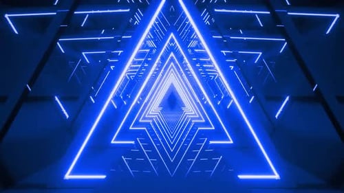 Neon Tunnel Animation Background