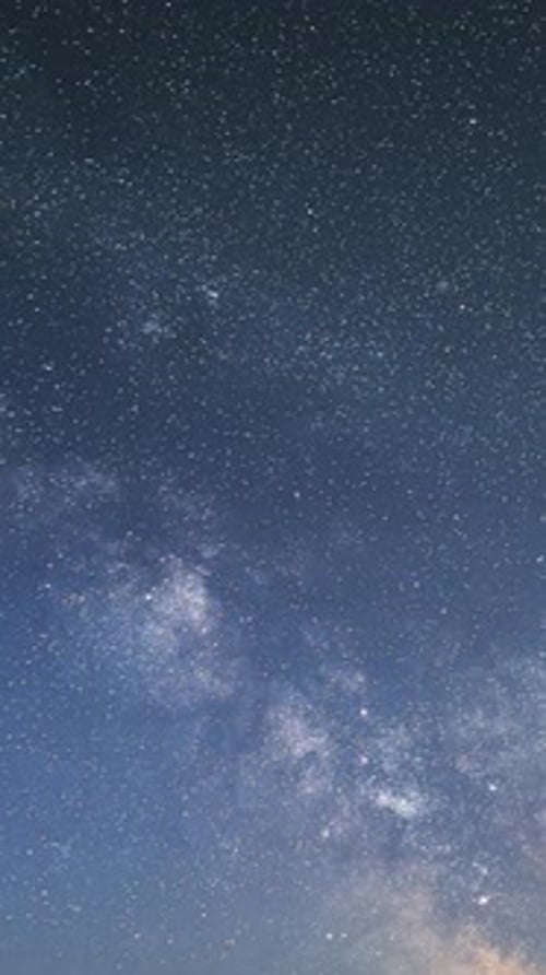 Vertical Video of Milky Way Galaxy Stars Time Lapse Background