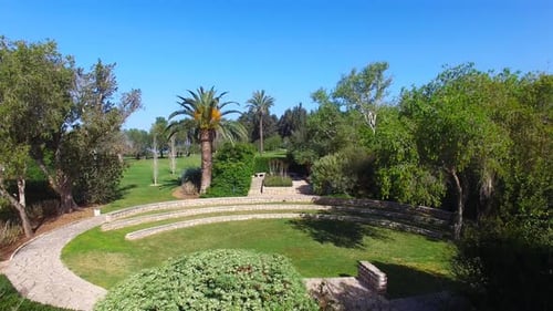 Ramat Hanadiv Gärten und grüner Park - Luftaufnahmen