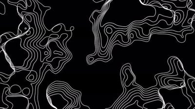 Abstract Morphing Grayscale Topographic Background Animation ...