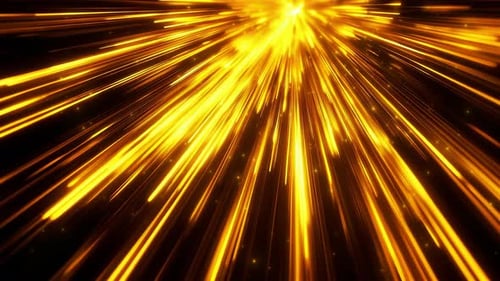 Geschlungener Hintergrund mit goldenen Lichtstrahlen