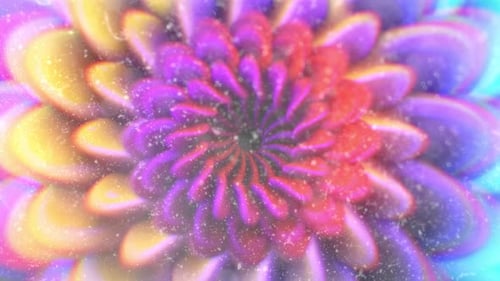 Animated Spherical Fantasy Background. 4 K