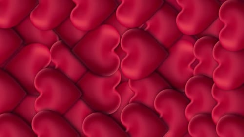 Red Love For Valentine Day Background Loop