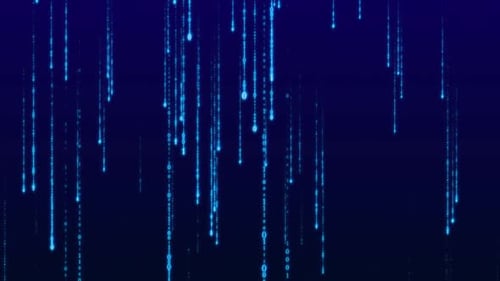 Une pluie de chiffres binaires