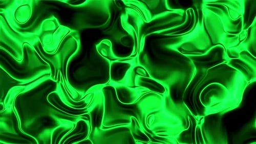 Abstract Green Fluid Background