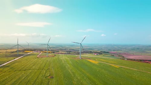 Wind Turbine Power Generator - 4K