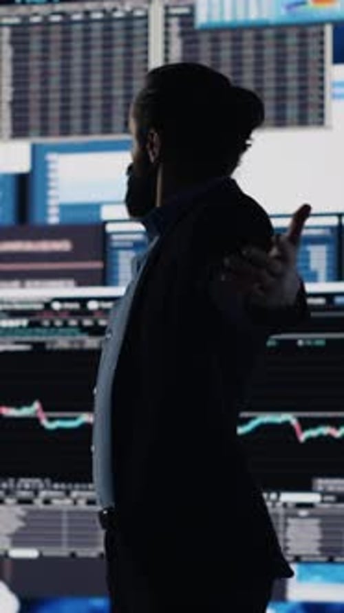 Vertical Video Confident Powerful Administrator Proud of Career Success for a High End Life