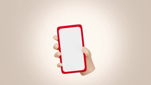 Smartphone in der Hand mit Social-Media-Symbolen