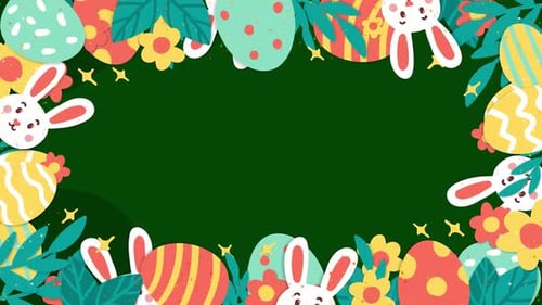 Easter Frame Background