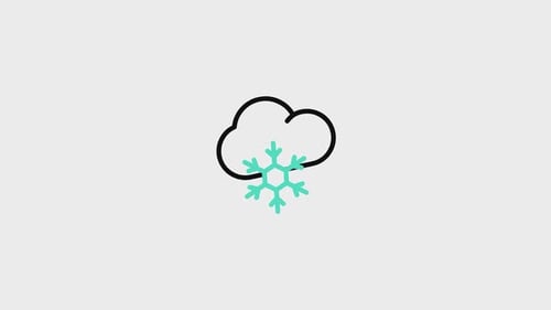Animiertes Schnee-Symbol