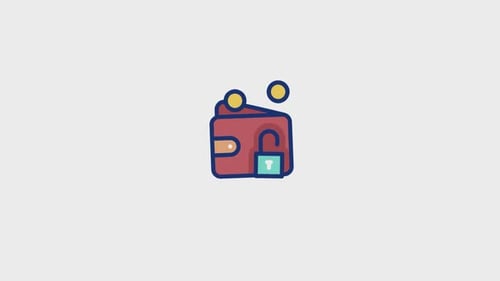 Animiertes Wallet-Symbol