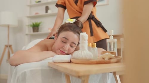 Relaxing Massage Therapy at a Tranquil Spa