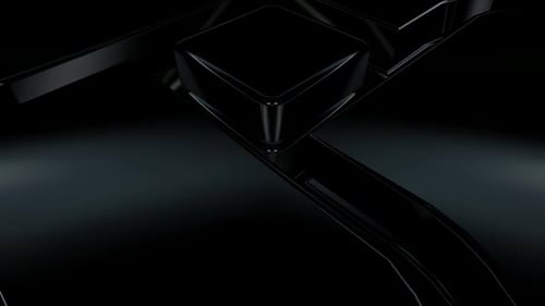 Dark Geometric Shapes Abstract Background Animation