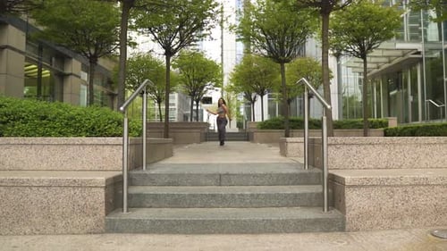 Revealing shot of hip hop dancer performing in park moving closer to camera perfect body waves celeb