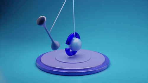 Animación de formas de bucles 3D de Física