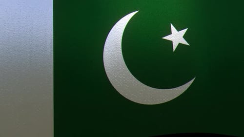 Seamlessly Looping Waving Pakistan Flag