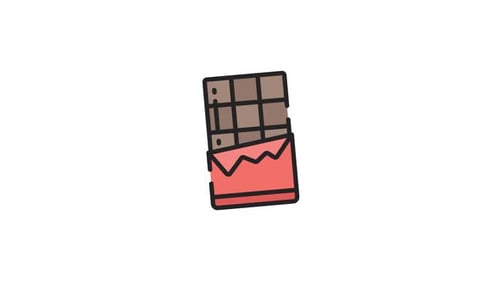 Animated Chocolate icon Alpha Channel