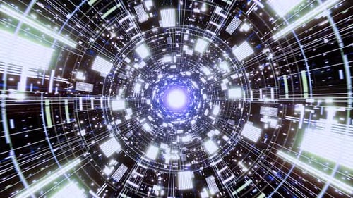Abstract Space Tunnel Background