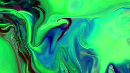 Colorful Abstract Ink Swirls and Patterns