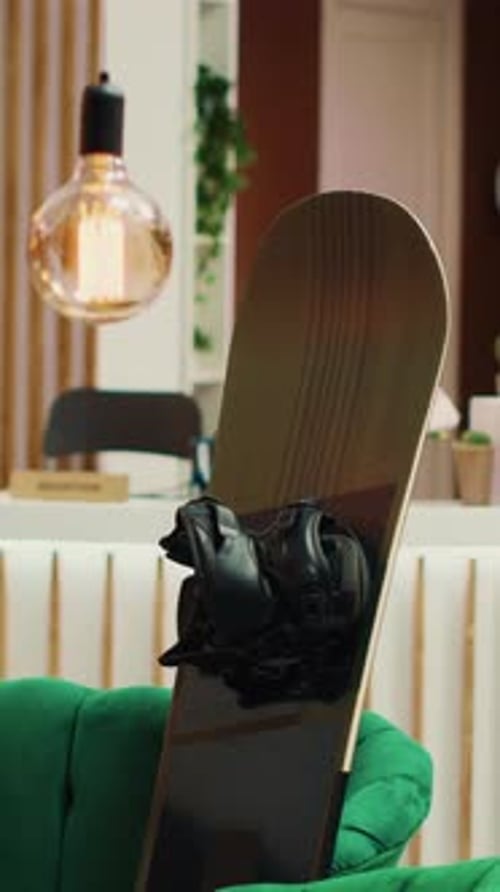 Vertical Video Empty Hotel Reception During Wintertime