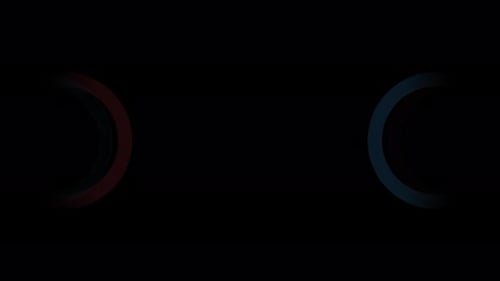 Coleção Kaleidoscope: Transição fosca luminosa de quatro concentros que se expandem e contraem inversamente