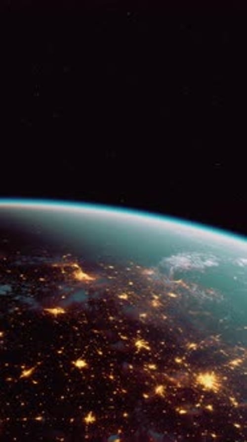 Earth From Space Night View